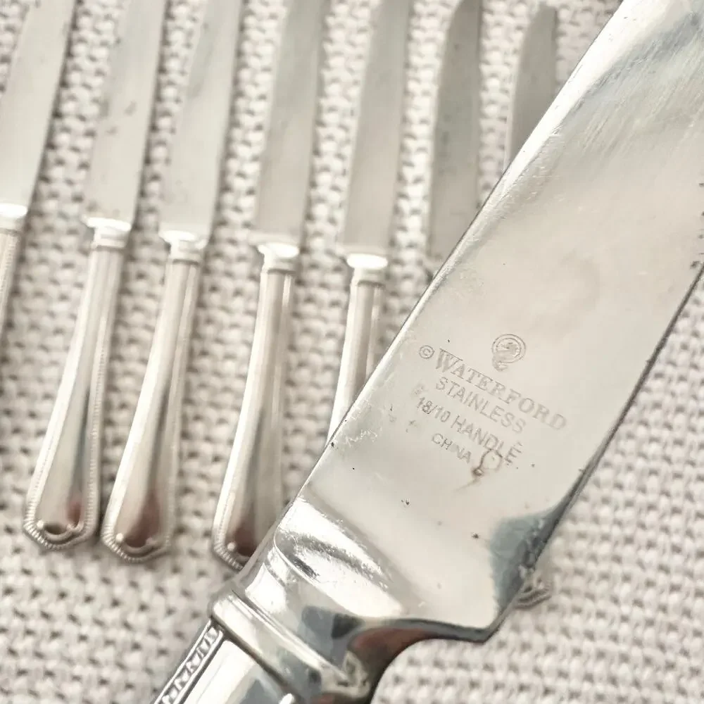 Waterford Somerset 18/10 Stainless Set 8 Dinner Forks Replacement Flatware 9.5